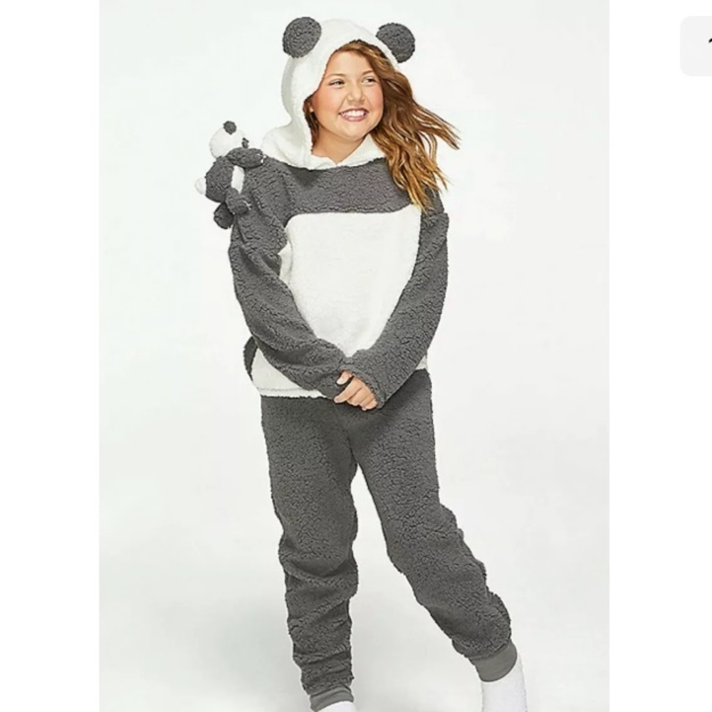 Justice Sherpa panda sleep set with plush